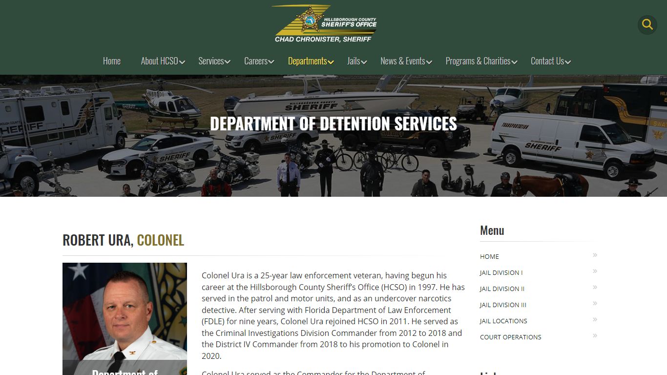 Department of Detention Services | HCSO, Tampa FL